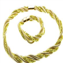 Last inn bildet i Galleri-visningsprogrammet, Nydelig grønt kjede og armbånd