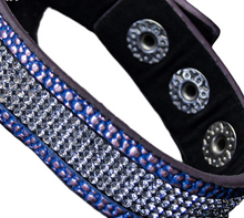 Last inn bildet i Galleri-visningsprogrammet, Armbånd, blingbling, med trykknapper, finnes i 10 farger
