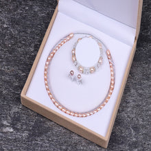 Last inn bildet i Galleri-visningsprogrammet, Hårbøyle i ekte ferskvannsperlrer