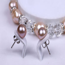 Last inn bildet i Galleri-visningsprogrammet, Hårbøyle i ekte ferskvannsperlrer