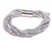 Last inn bildet i Galleri-visningsprogrammet, Nydelig sølvfarget kjede og armbånd