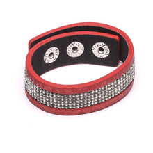 Last inn bildet i Galleri-visningsprogrammet, Armbånd, blingbling, med trykknapper, finnes i 10 farger