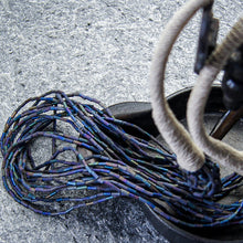 Last inn bildet i Galleri-visningsprogrammet, Kjede med Hyssing og Lange Glassperler - Mix Lilla