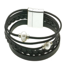 Last inn bildet i Galleri-visningsprogrammet, Armbånd med Tøy og Ekte Ferskvannsperler