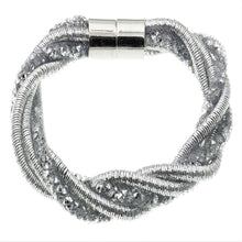 Last inn bildet i Galleri-visningsprogrammet, Nydelig sølvfarget kjede og armbånd