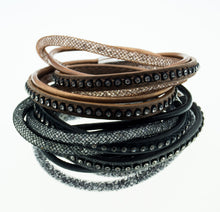 Last inn bildet i Galleri-visningsprogrammet, Armbånd 3 Rader Stardust med Magnetlås - 4 Farger