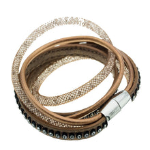 Last inn bildet i Galleri-visningsprogrammet, Armbånd 3 Rader Stardust med Magnetlås - 4 Farger